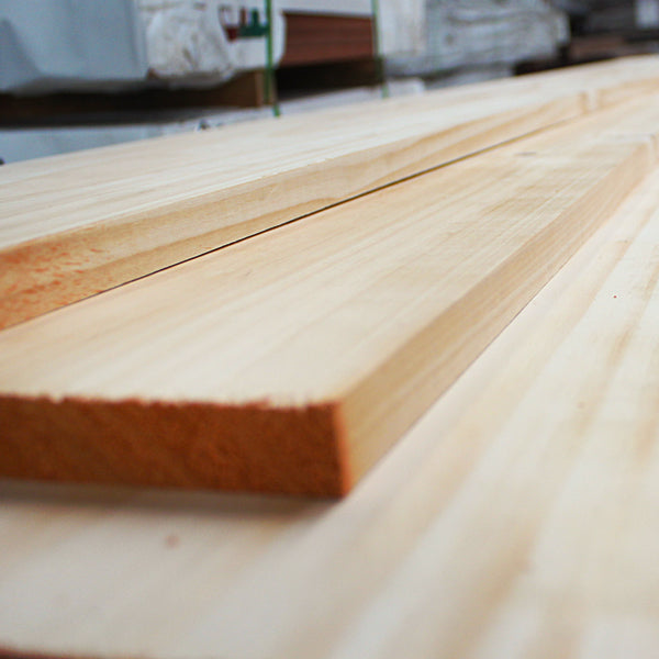 Rough sawn treated pine boards, supplier product photography