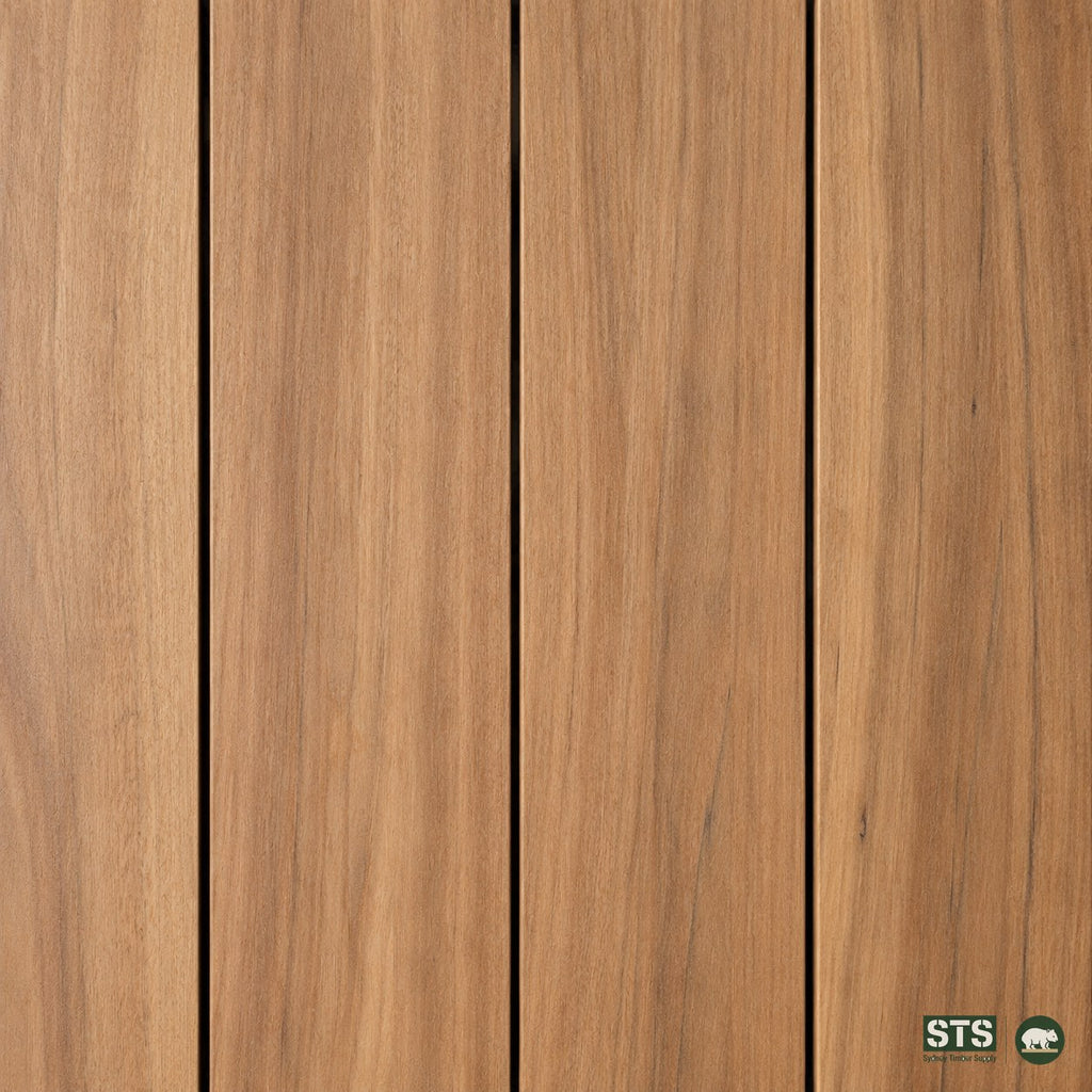 Blackbutt 86 x 19mm hardwood decking - product photography