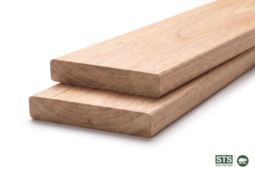 Blackbutt 86 x 19mm hardwood decking - product photography