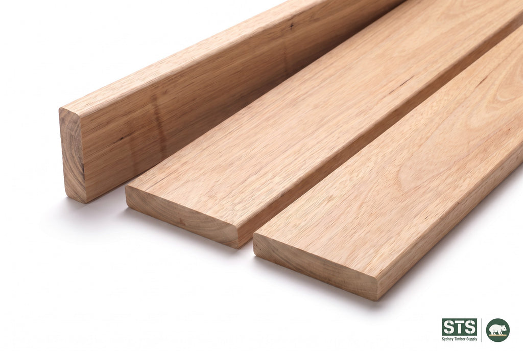 Blackbutt 86 x 19mm hardwood decking - product photography