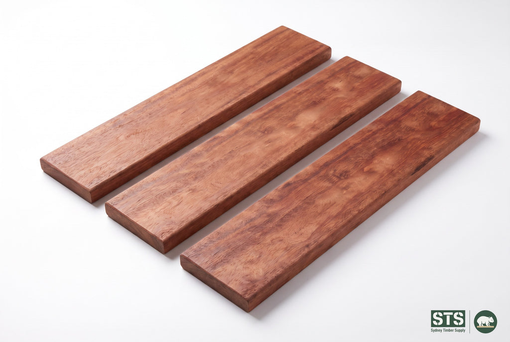 Forest Red Gum 135 x 19mm hardwood decking - product photography