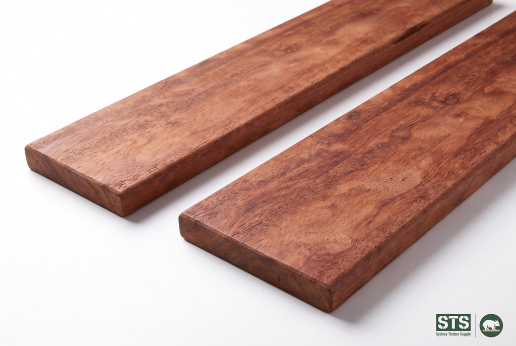Forest Red Gum 135 x 19mm hardwood decking - product photography