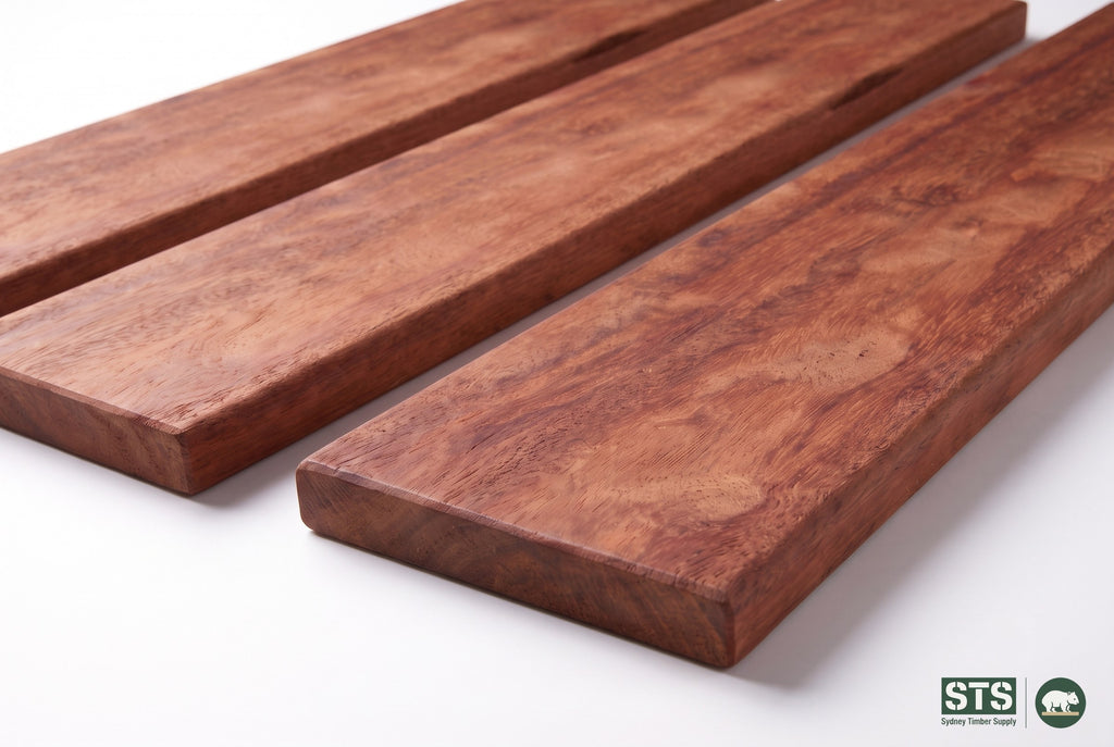 Forest Red Gum 135 x 19mm hardwood decking - product photography