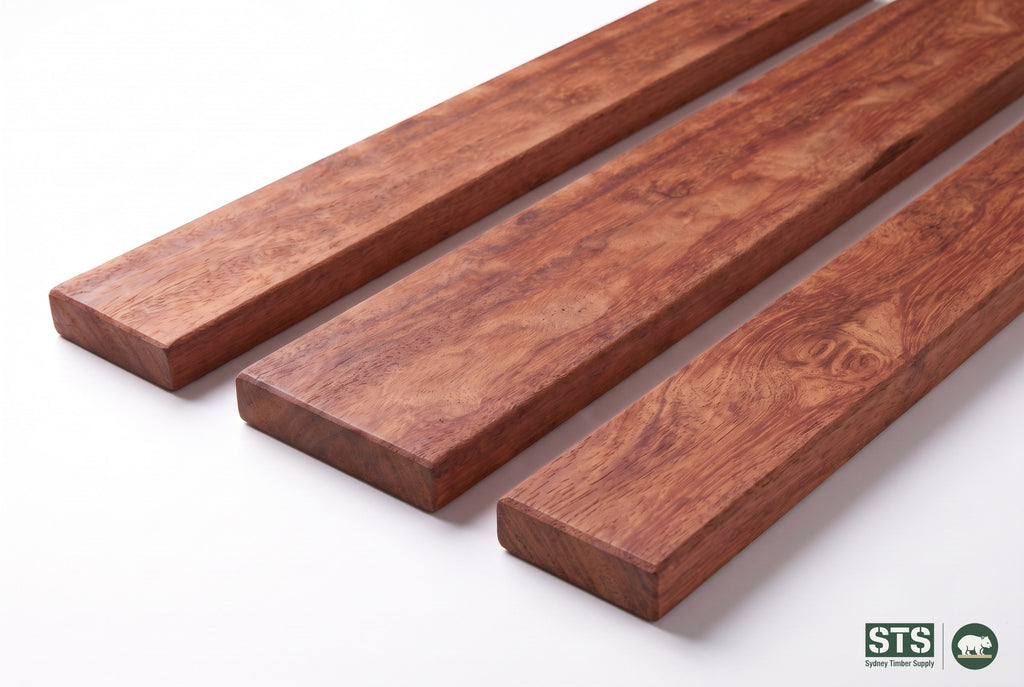 Forest Red Gum 135 x 19mm hardwood decking - product photography