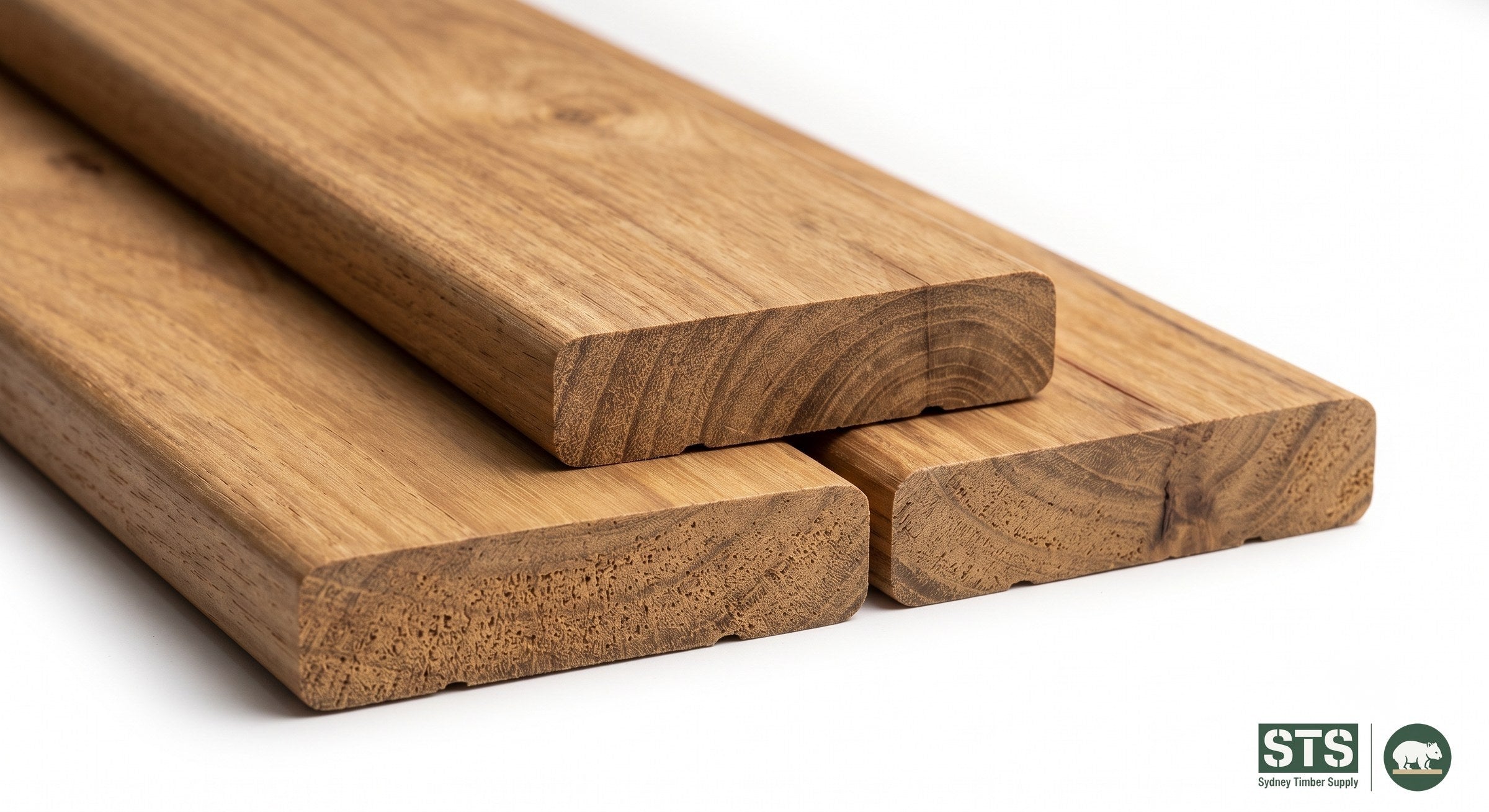 Gympie Messmate 135 x 19mm hardwood decking - product photography