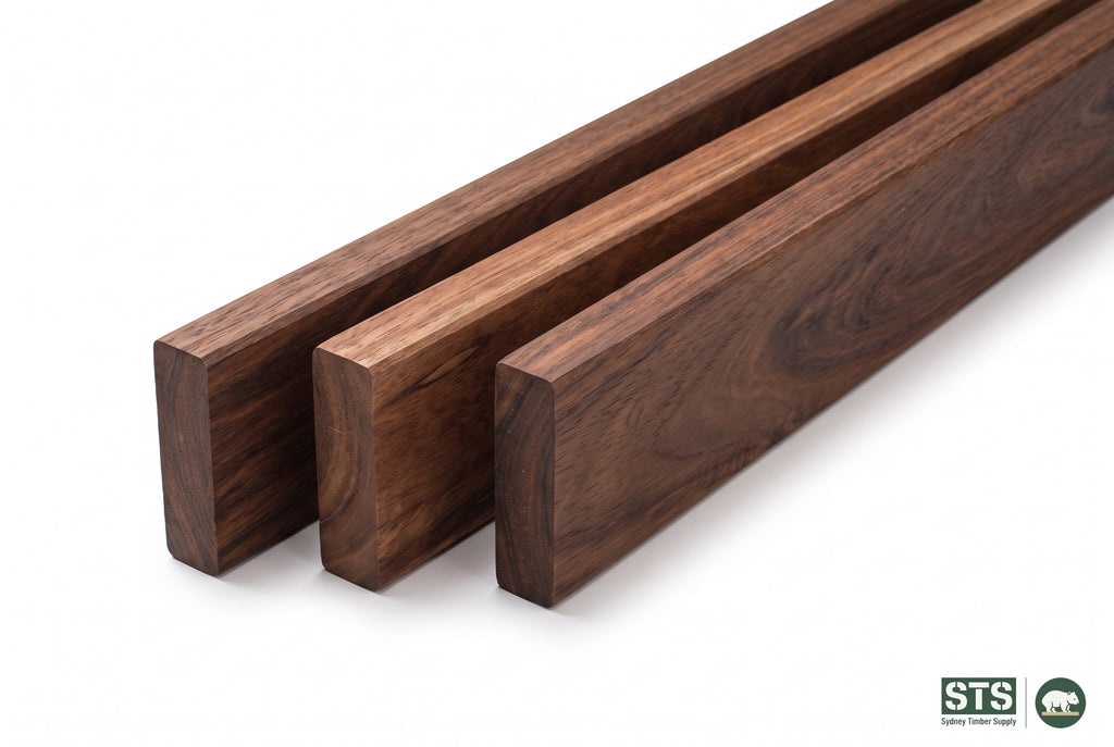 Red Ironbark 86 x 19mm hardwood decking - product photography