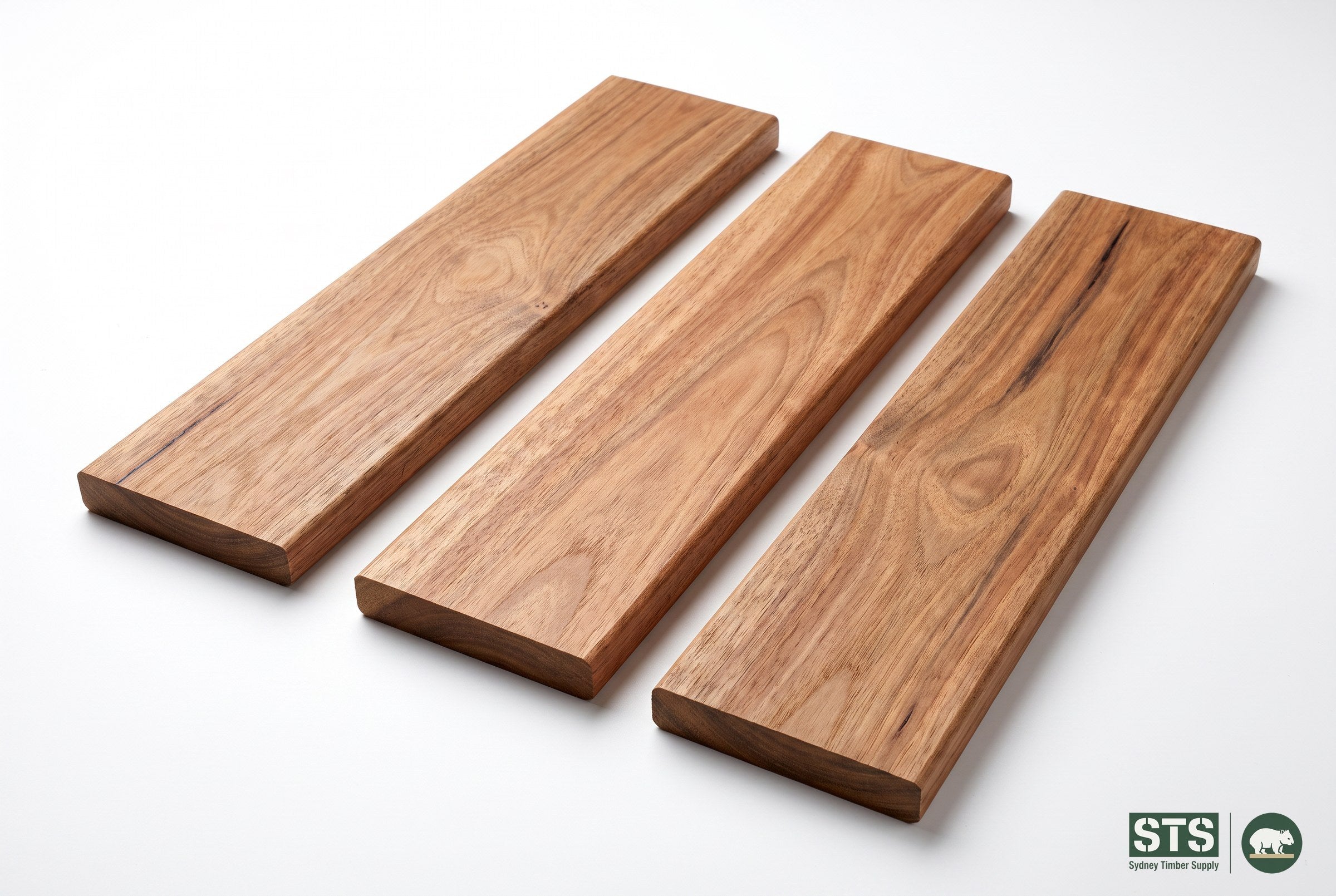 Spotted Gum 135 x 19mm hardwood decking - product photography