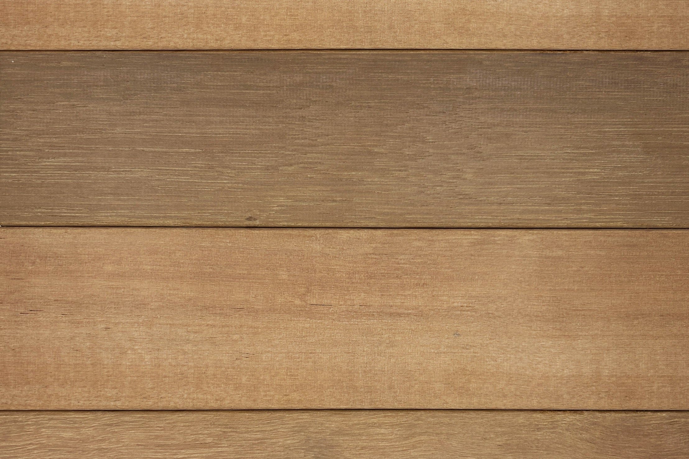 Jambu Mixed 90 x 19 mm hardwood decking boards, laid view - supplier product photography