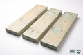 Treated pine framing boards, 90 x 45 mm profile, studio product illustration. Representative image - not a photograph of the exact listed profile size.